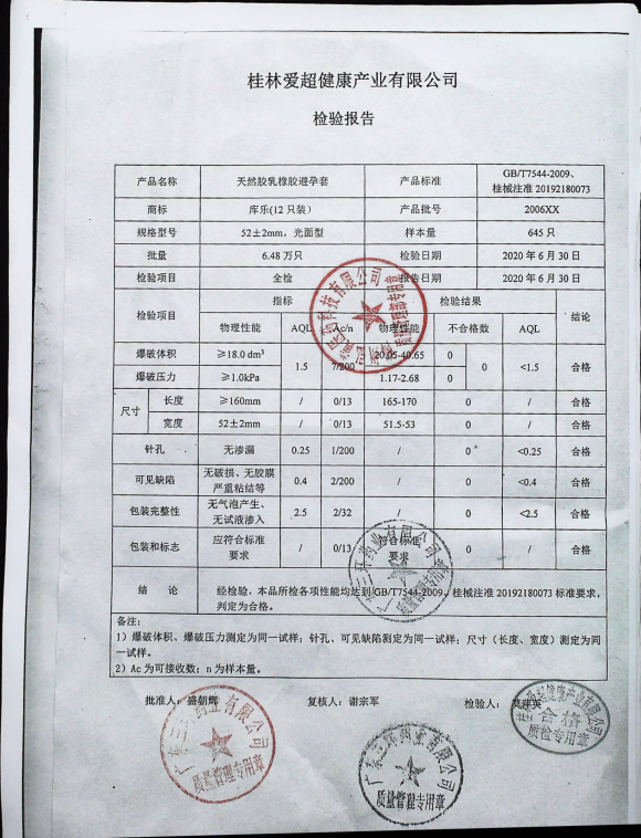 库乐避孕套(光面型）2006XX的封面
