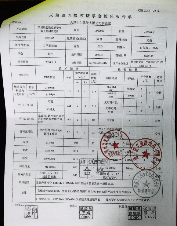 天然胶乳橡胶避孕套第六感超薄超滑LP20032的封面