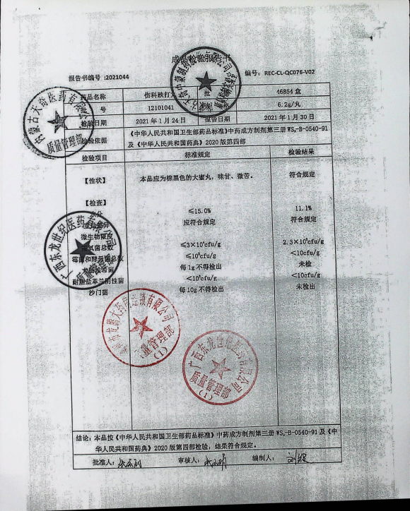 伤科跌打丸12101041的封面