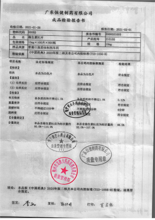 恒健_维生素B1片_210105的封面