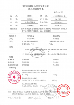 荣昌制药_肛泰栓_210120-1的封面
