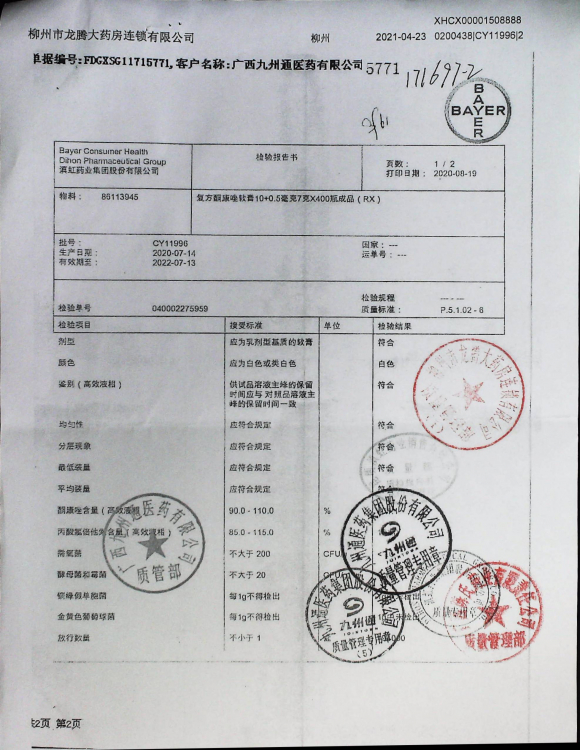 复方酮康唑软膏CY11996（2）的封面