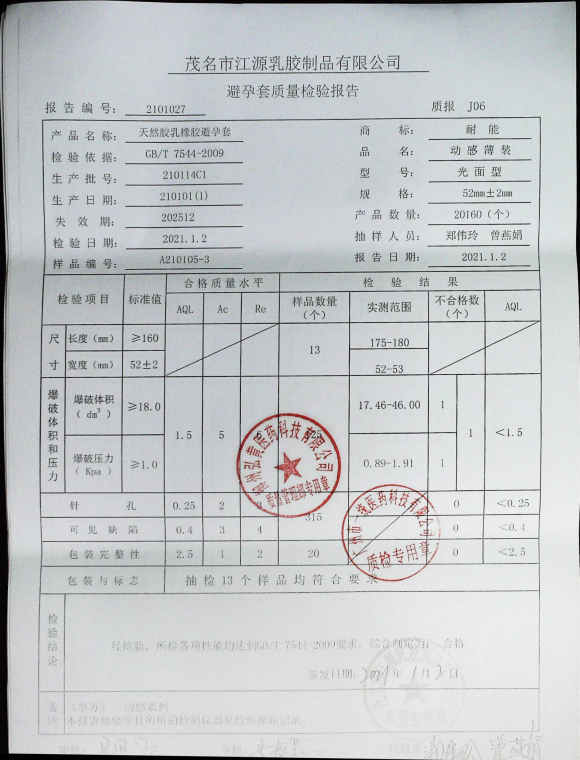 天然胶乳橡胶避孕套210114C1的封面