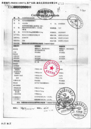 依伦平_厄贝沙坦氢氯噻嗪片_A201008的封面