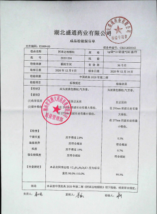 阿苯达唑颗粒20201206的封面