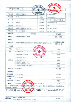 湖南全星阿奇霉素干混悬剂210103的封面