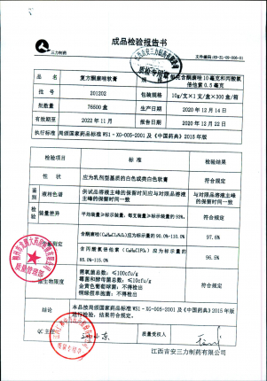 江西吉安复方酮康唑软膏201202的封面