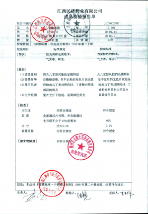 江西民济八宝惊凤散191204的封面