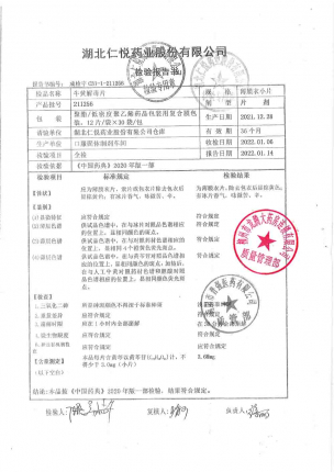 仁悦_牛黄解毒片_211256的封面
