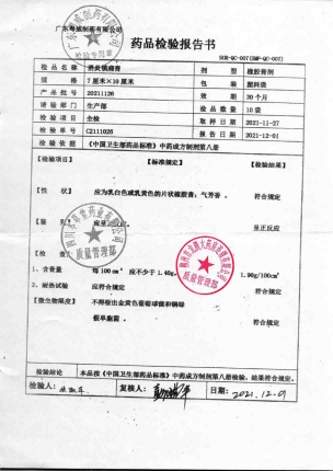 粤威_消炎镇痛膏_20211126的封面