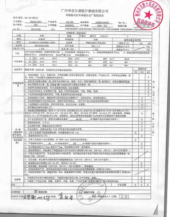 优益诺_非接触式红外体温仪_201214792的封面