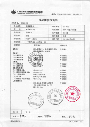 玉林_银蒲解毒片_2111008的封面