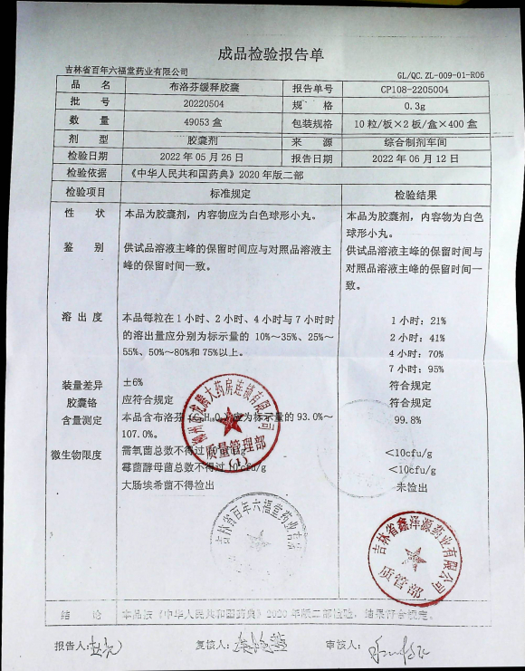 布洛芬缓释胶囊20220504的封面