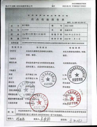肺宁颗粒2112040的封面