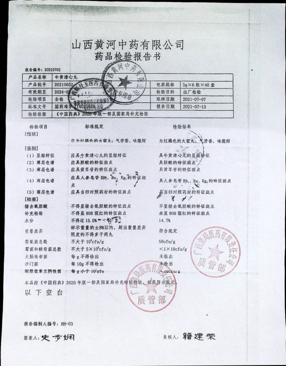 牛黄清心丸20210602的封面