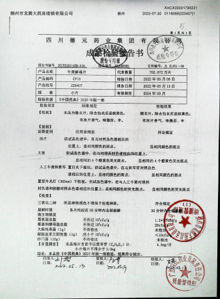 牛黄解毒片220407的封面