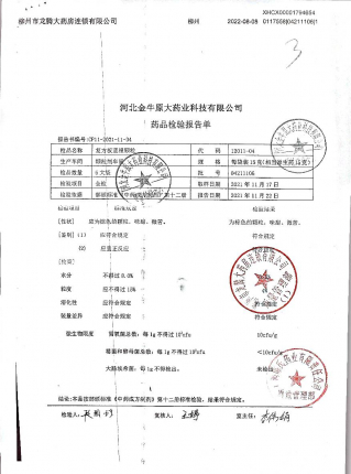 复方板蓝根颗粒04211106的封面