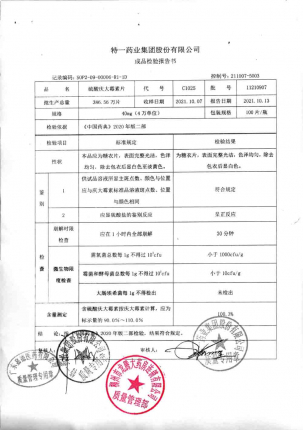 特一_硫酸庆大霉素片_11210907的封面