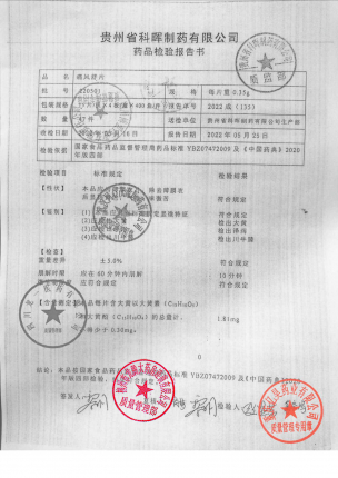 科晖_痛风舒片_220501的封面