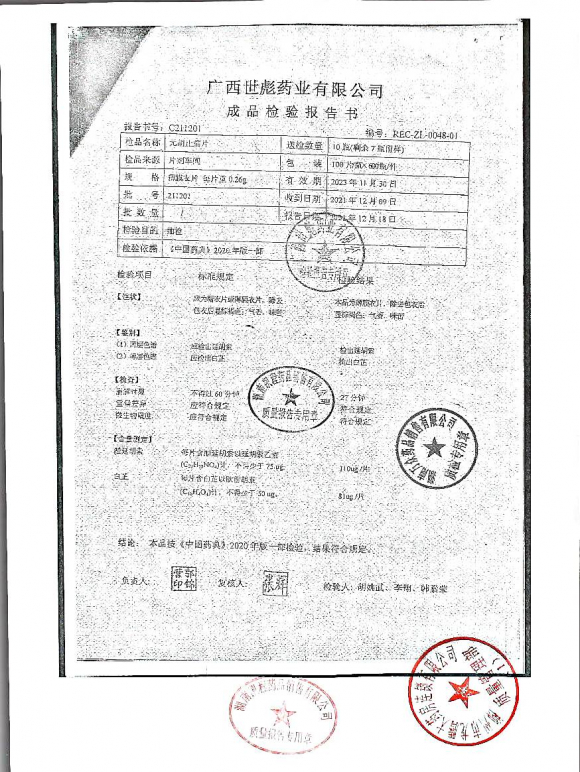 元胡止痛片211201的封面