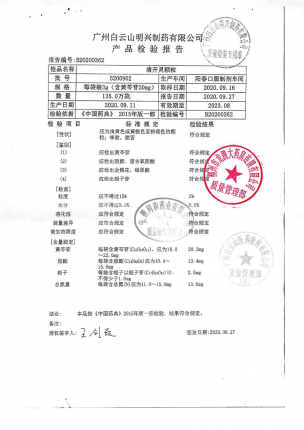 白云山_清开灵颗粒_5200902的封面