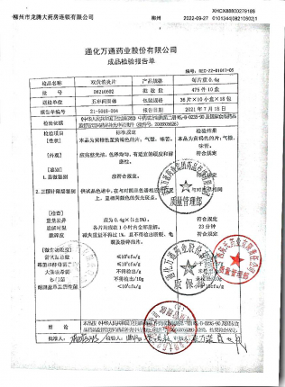 双簧消炎片08210602的封面