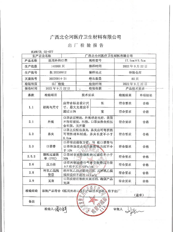 医用外科口罩批20220912的封面