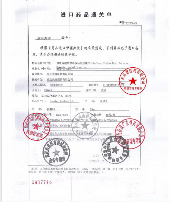 双氯芬酸钠双释放肠溶胶囊H20170098的封面