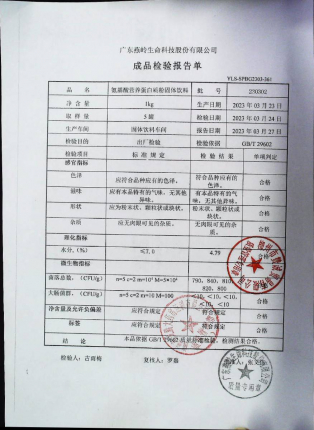 氨基酸营养蛋白质粉固体饮料230302的封面
