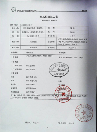 复方板蓝根颗粒230301的封面
