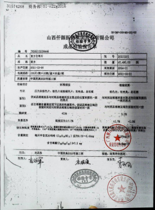 复方甘草片20211201的封面