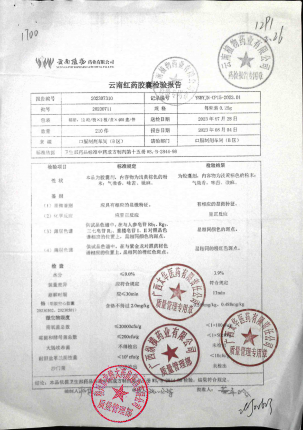 云南红药胶囊20230711的封面