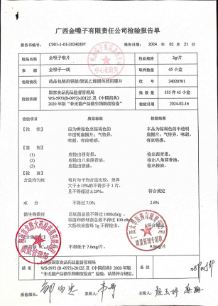 金嗓子喉片24020701的封面