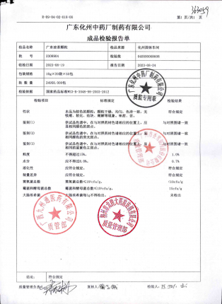 广东凉茶颗粒2308904的封面