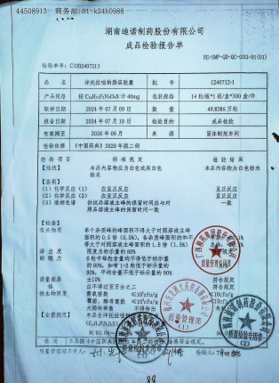 泮托拉唑钠肠溶胶囊1240712-1的封面