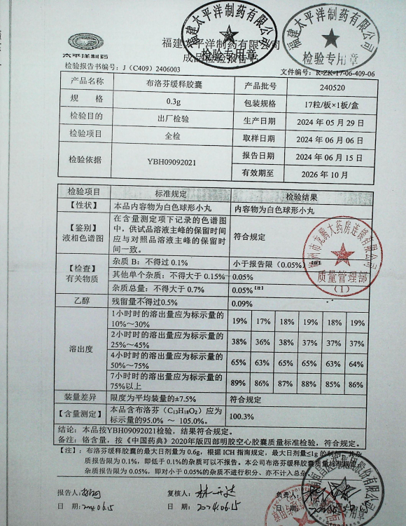 布洛芬缓释胶囊240520的封面