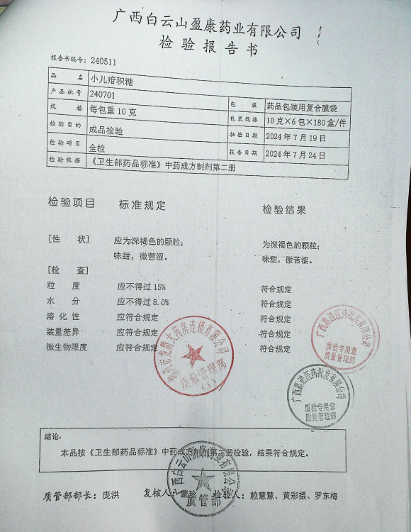 小儿疳积糖240701的封面