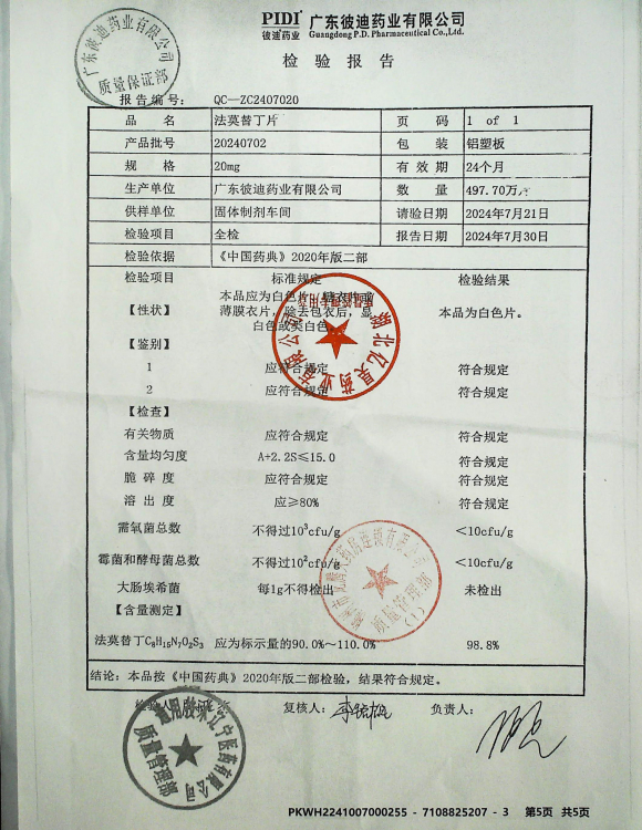 法莫替丁片20240702的封面