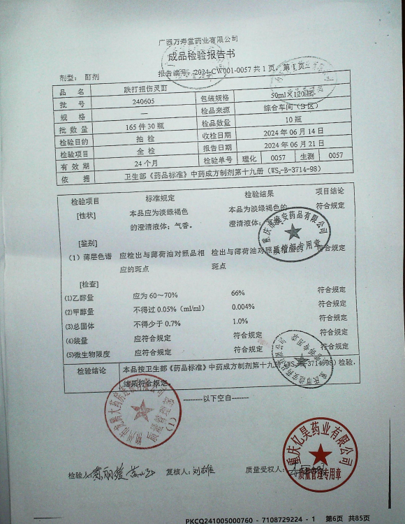 跌打扭伤灵酊240605的封面