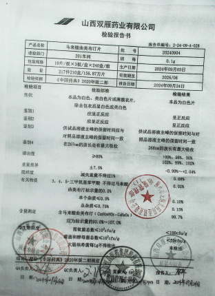 马来酸曲美布汀片20240904的封面