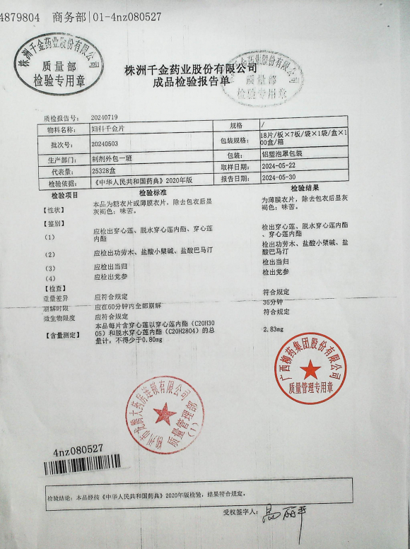 妇科千金片20240503的封面