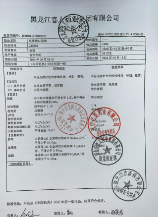 双黄连口服液240602的封面