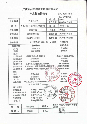 天王补心丸240801的封面
