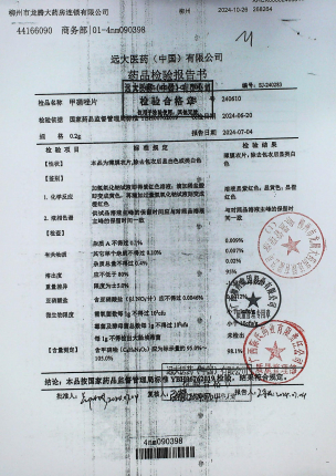 甲硝唑片240610的封面