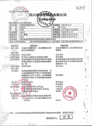 乳酸左氧氟沙星片240201的封面