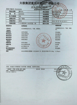 参苏丸2405006的封面