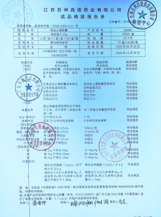 活血止痛胶囊240901的封面