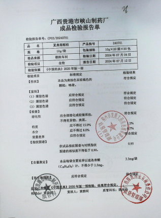 夏桑菊颗粒240701的封面
