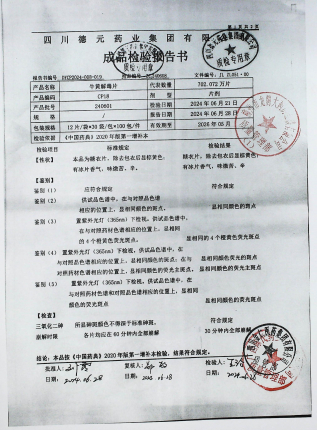 牛黄解毒片240601的封面
