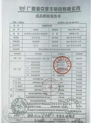 抗感解毒颗粒240801的封面